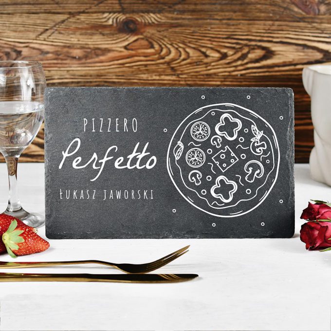 Personalizowany plater z łupka - Pizzero Perfetto