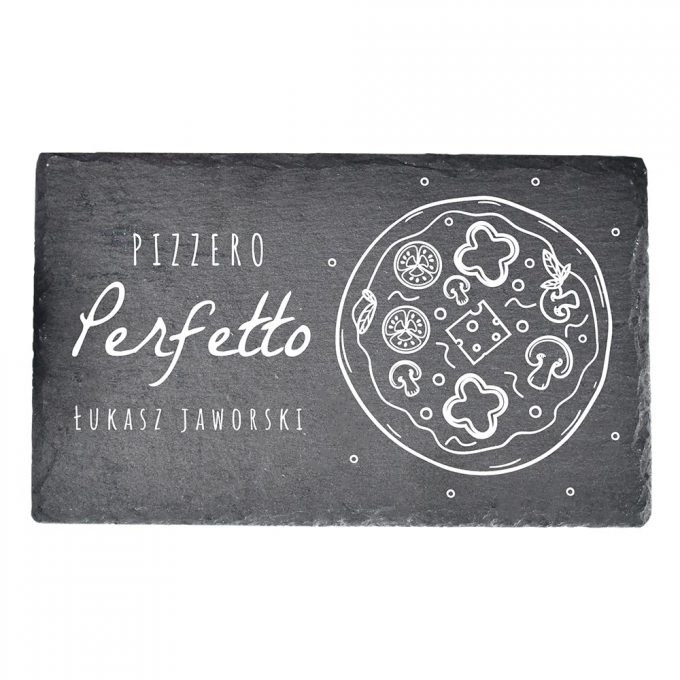 Personalizowany plater z łupka - Pizzero Perfetto