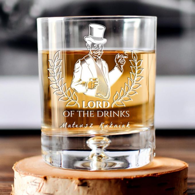 Personalizowana szklanka do whisky - Lord of the drinks
