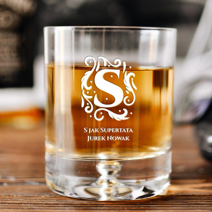 Personalizowana szklanka do whisky - Super Tato