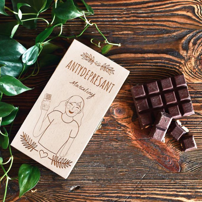 Personalizowane pudełko na czekoladę - Antydepresant