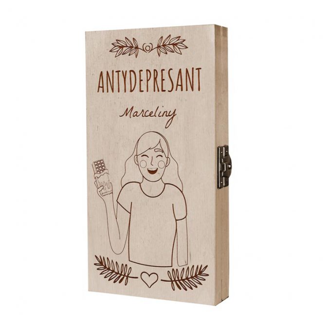 Personalizowane pudełko na czekoladę - Antydepresant