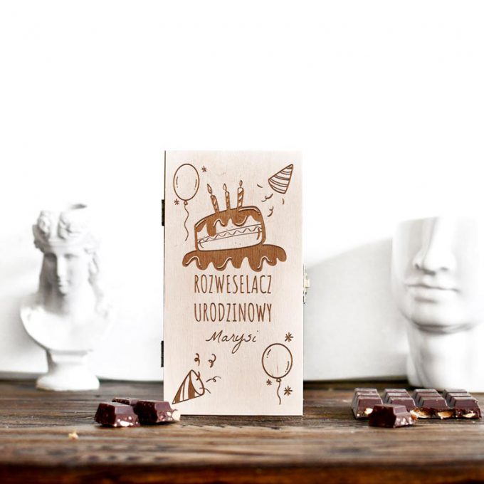 Personalizowane pudełko na czekoladę - Rozweselacz
